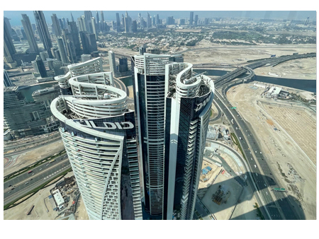 luxury hotel with sky high infinity pools & burj views | sls dubai