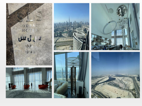 luxury hotel with sky high infinity pools & burj views | sls dubai