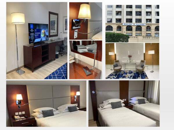 luxury hotel with sky high infinity pools & burj views | sls dubai